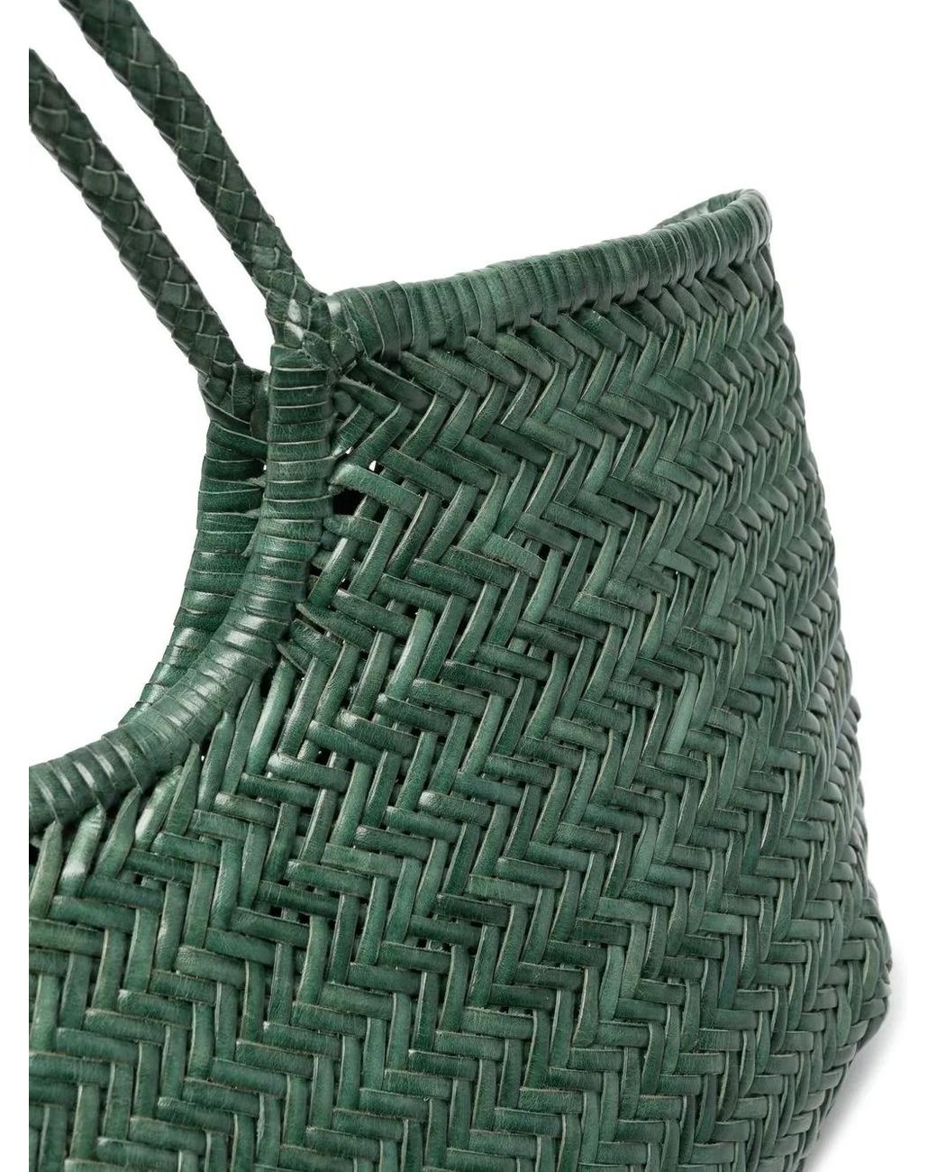 Dragon Diffusion Leren Schoudertas in het Green