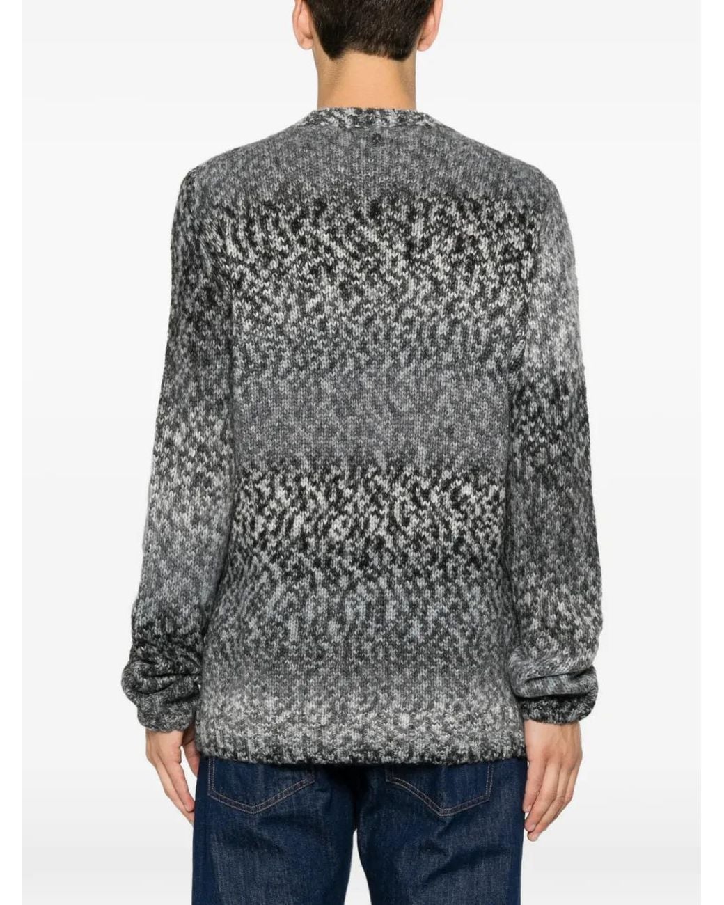 Dondup Gray Crew-Neck Sweater for men