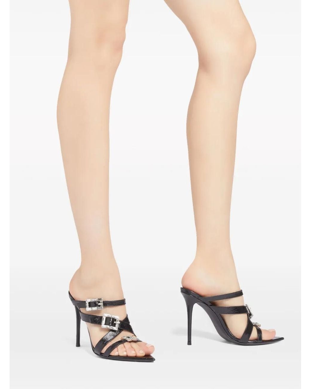 Giuseppe Zanotti Black 105Mm Intriigo Orely Sandals