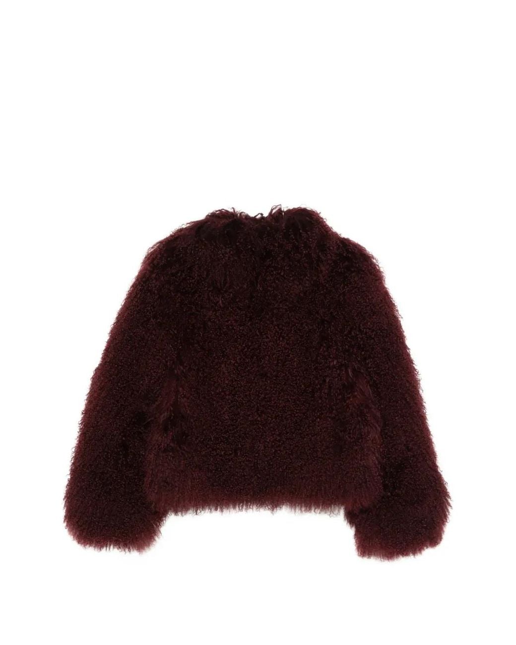DUCIE Red Rochelle Shearling Jacket
