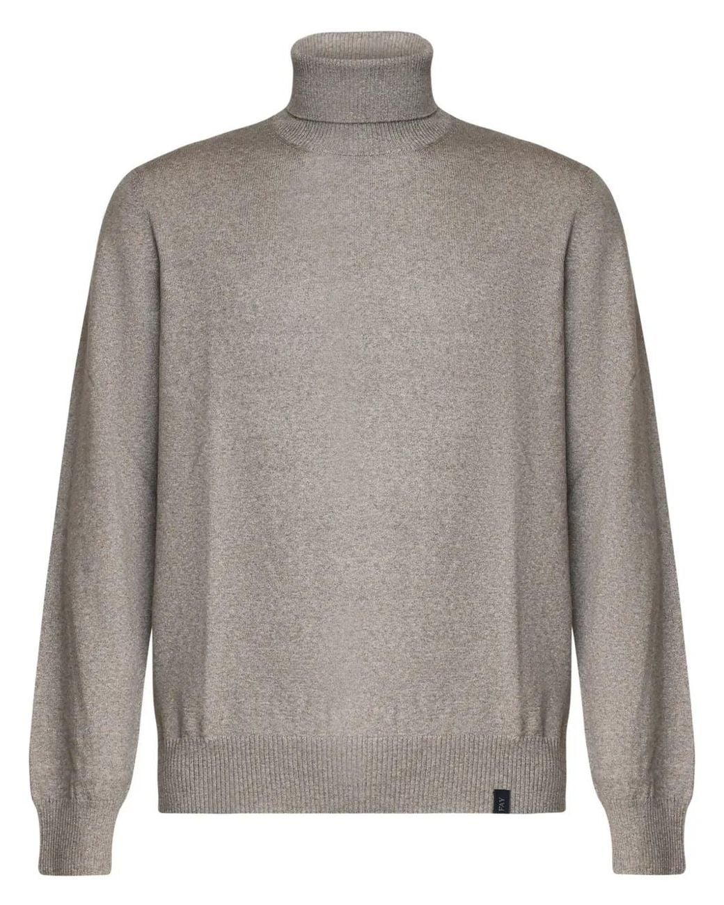 Fay Gray Turtleneck Wool Jumper for men