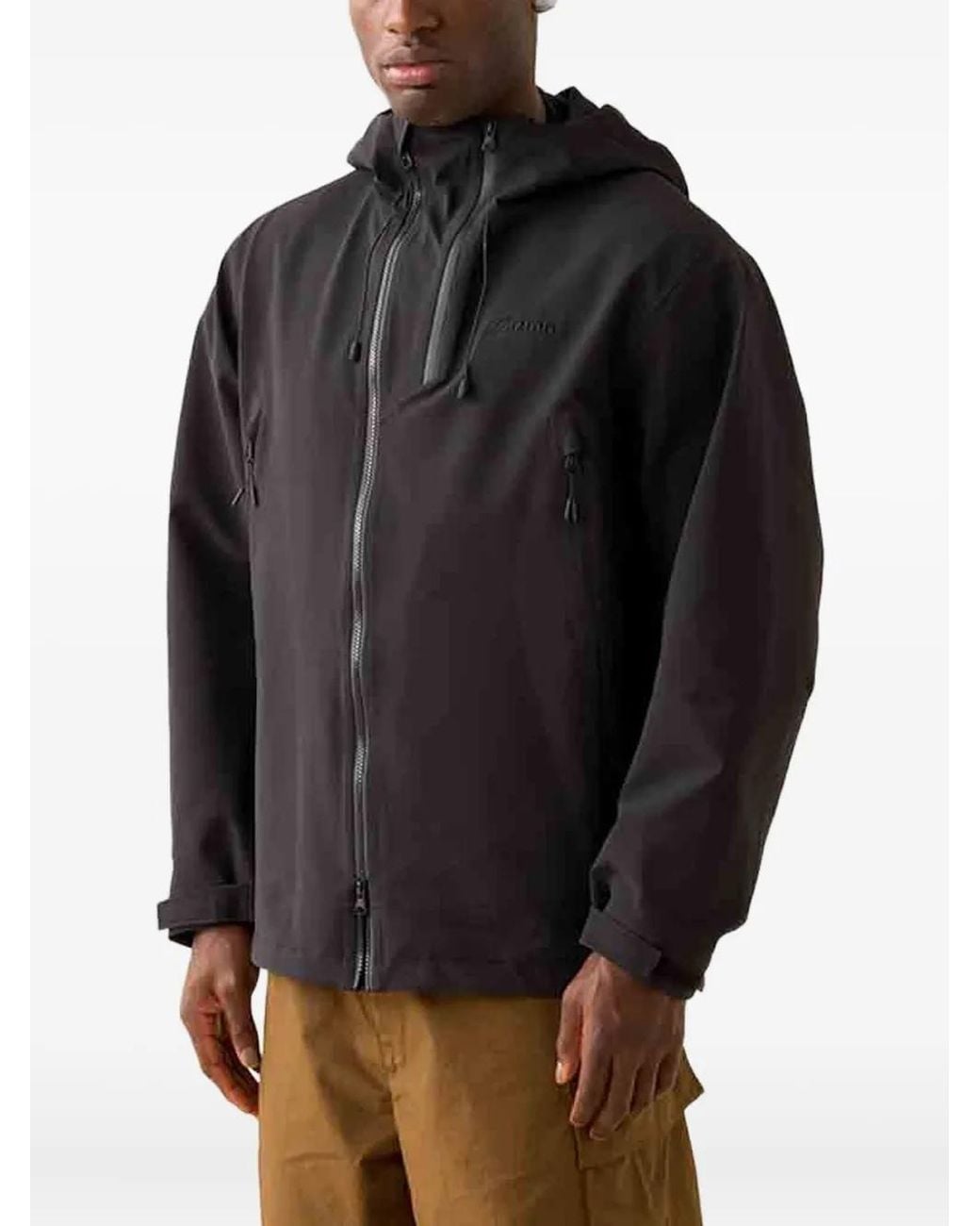 Mizuno Gray Hooded Zip Jacket for men