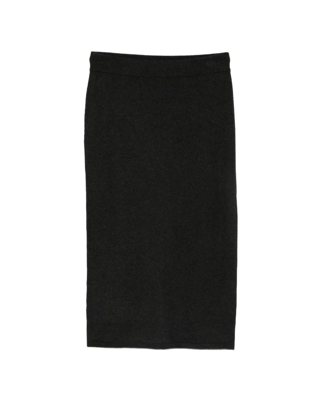Marc O' Polo Black Knitted Midi Skirt