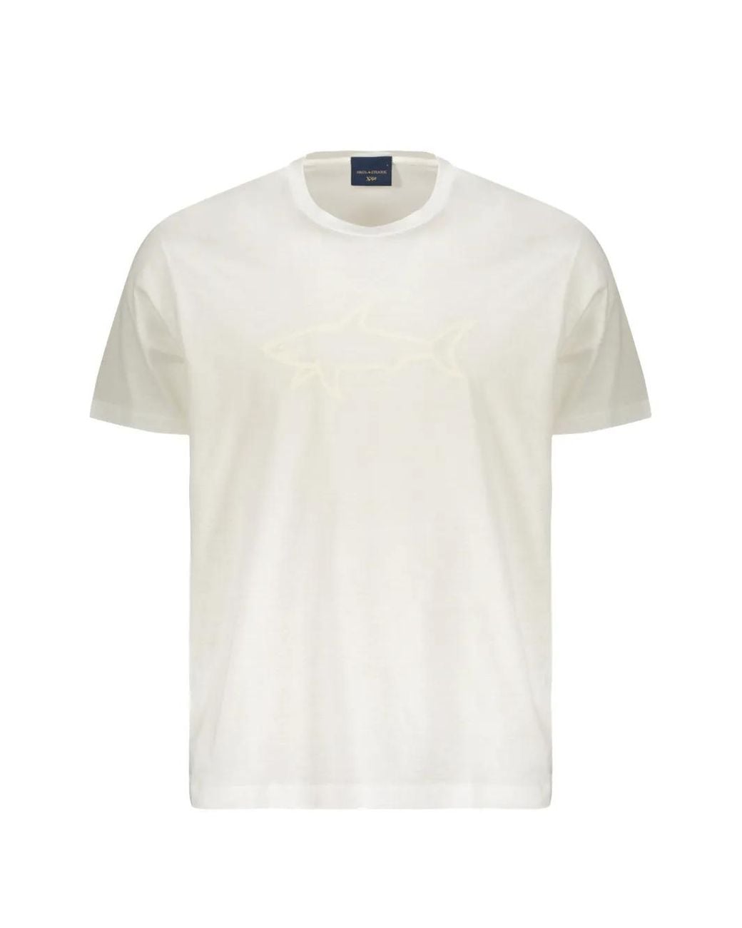 Paul & Shark White Logo-Print Short-Sleeve T-Shirt for men