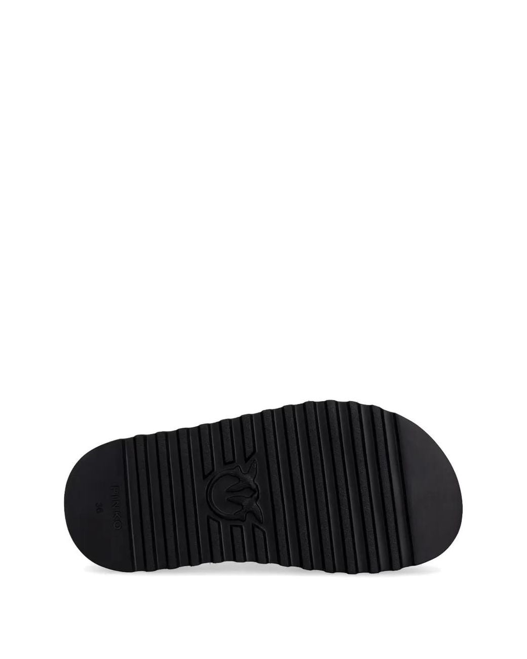 Pinko White Chain-Link Chunky-Sole Sandals