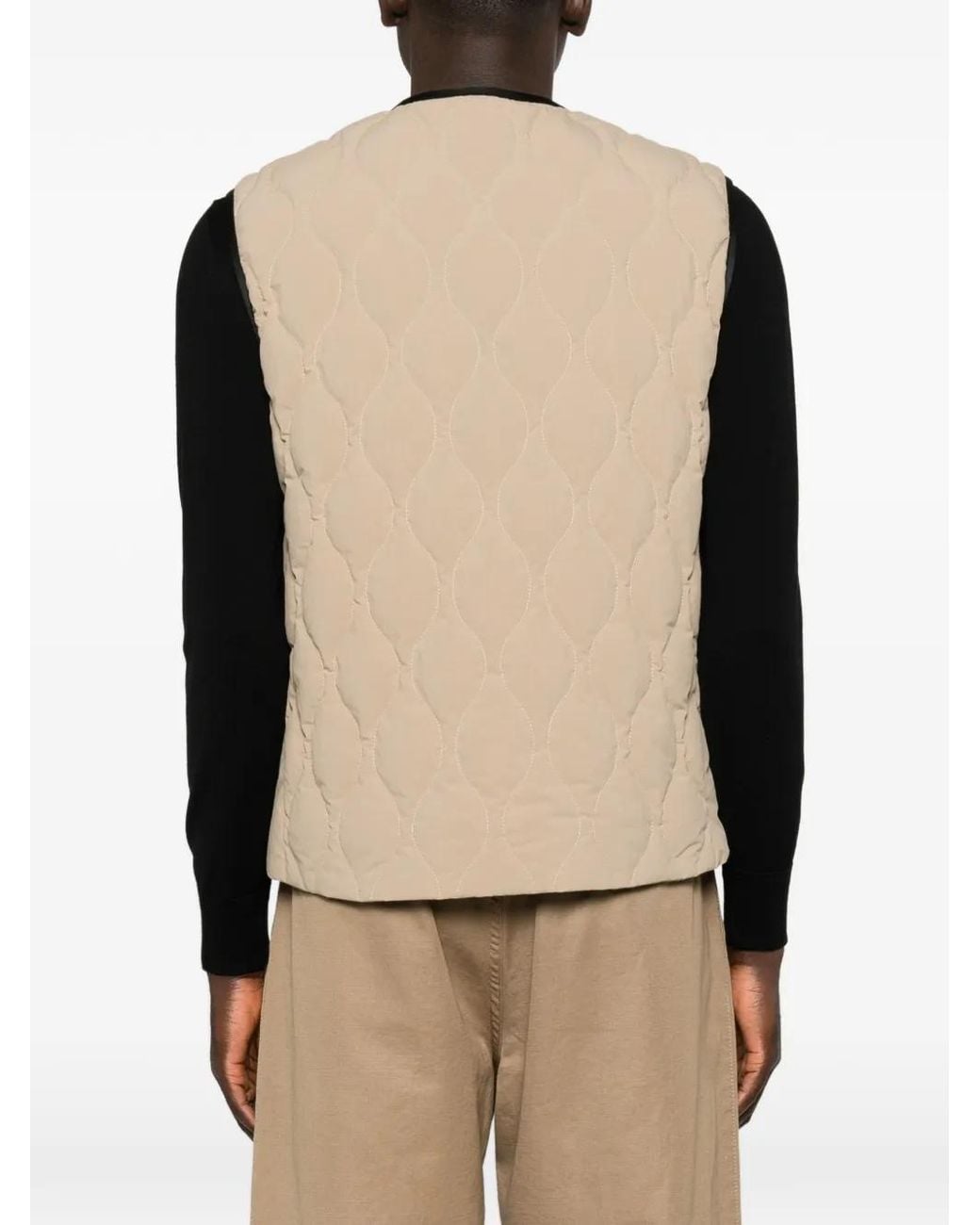 Moncler Natural Arapot Quilted Vest for men