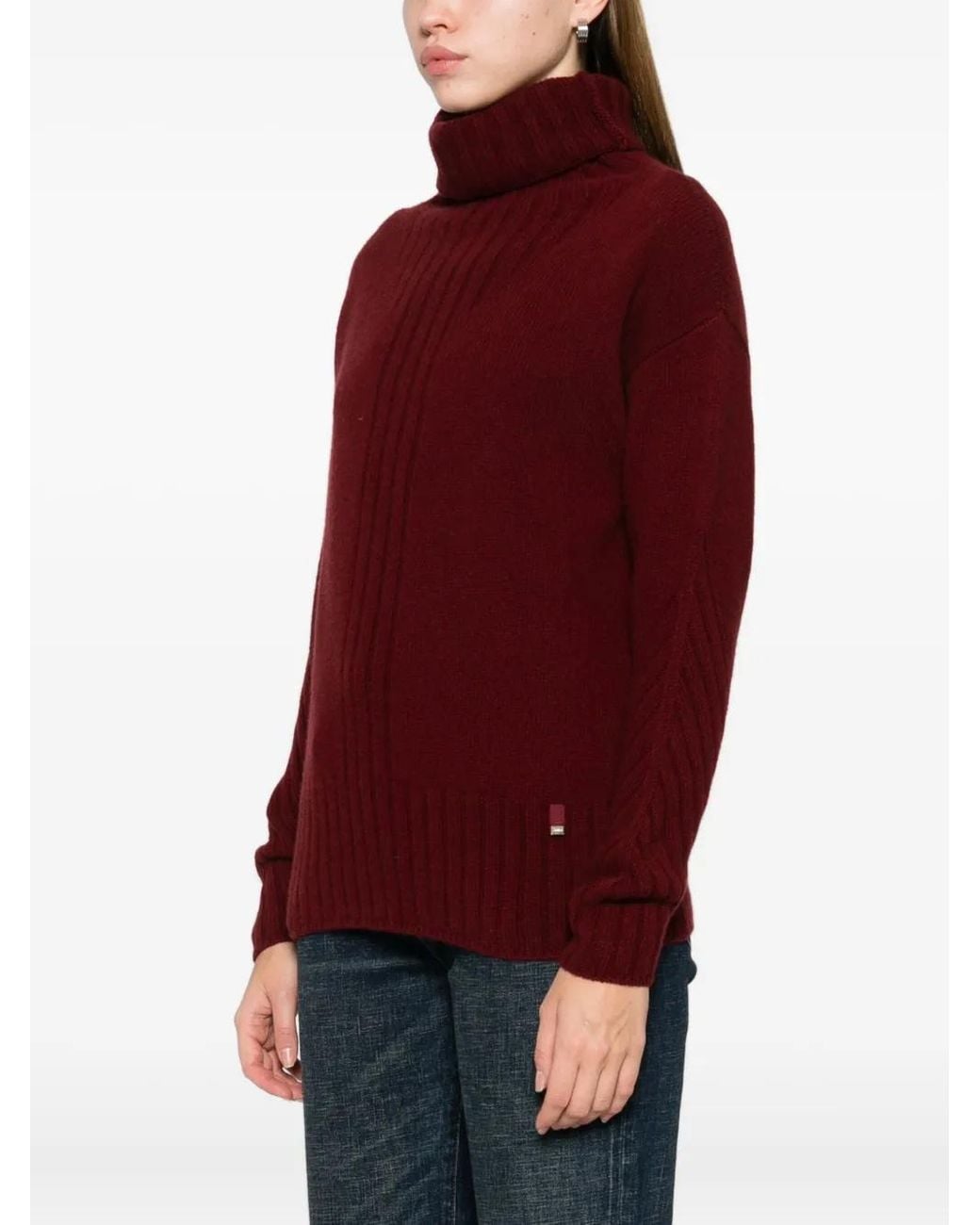 Herno Red Wool Jumper