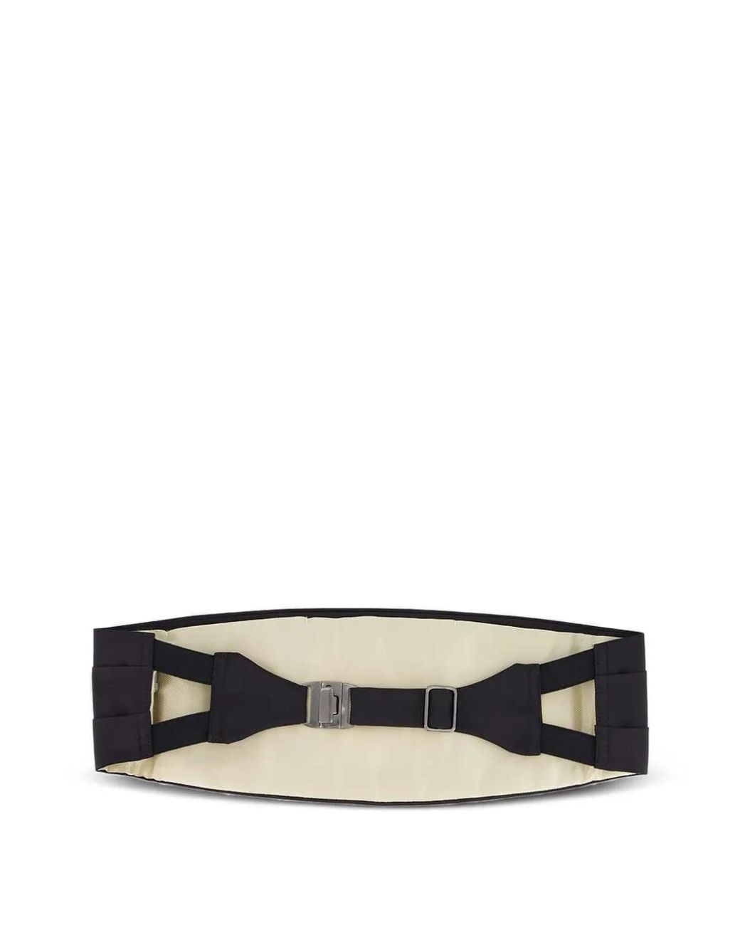 Tom Ford White Pleated Cummerbund Belt