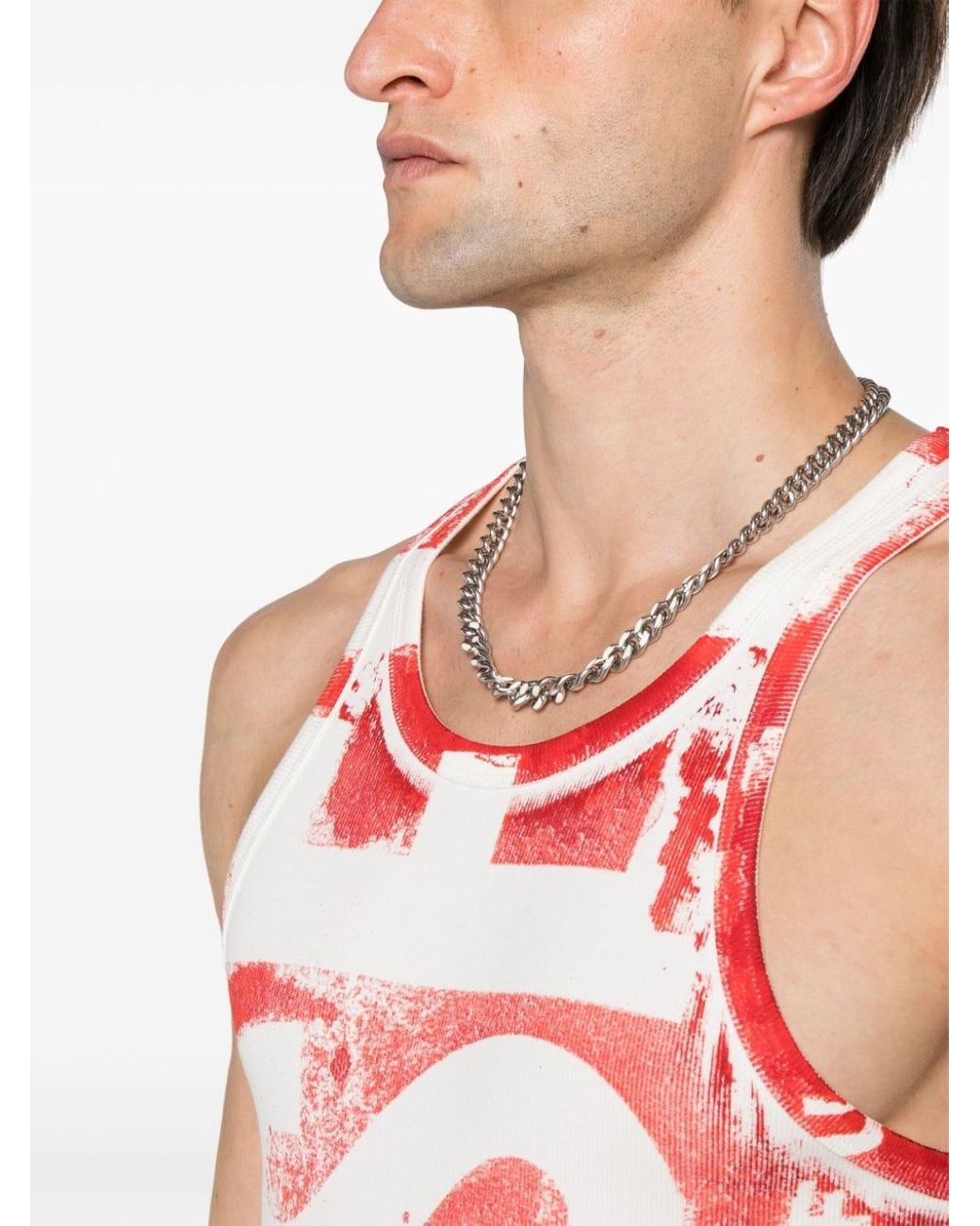 diesel-white-Logo-print-Jersey