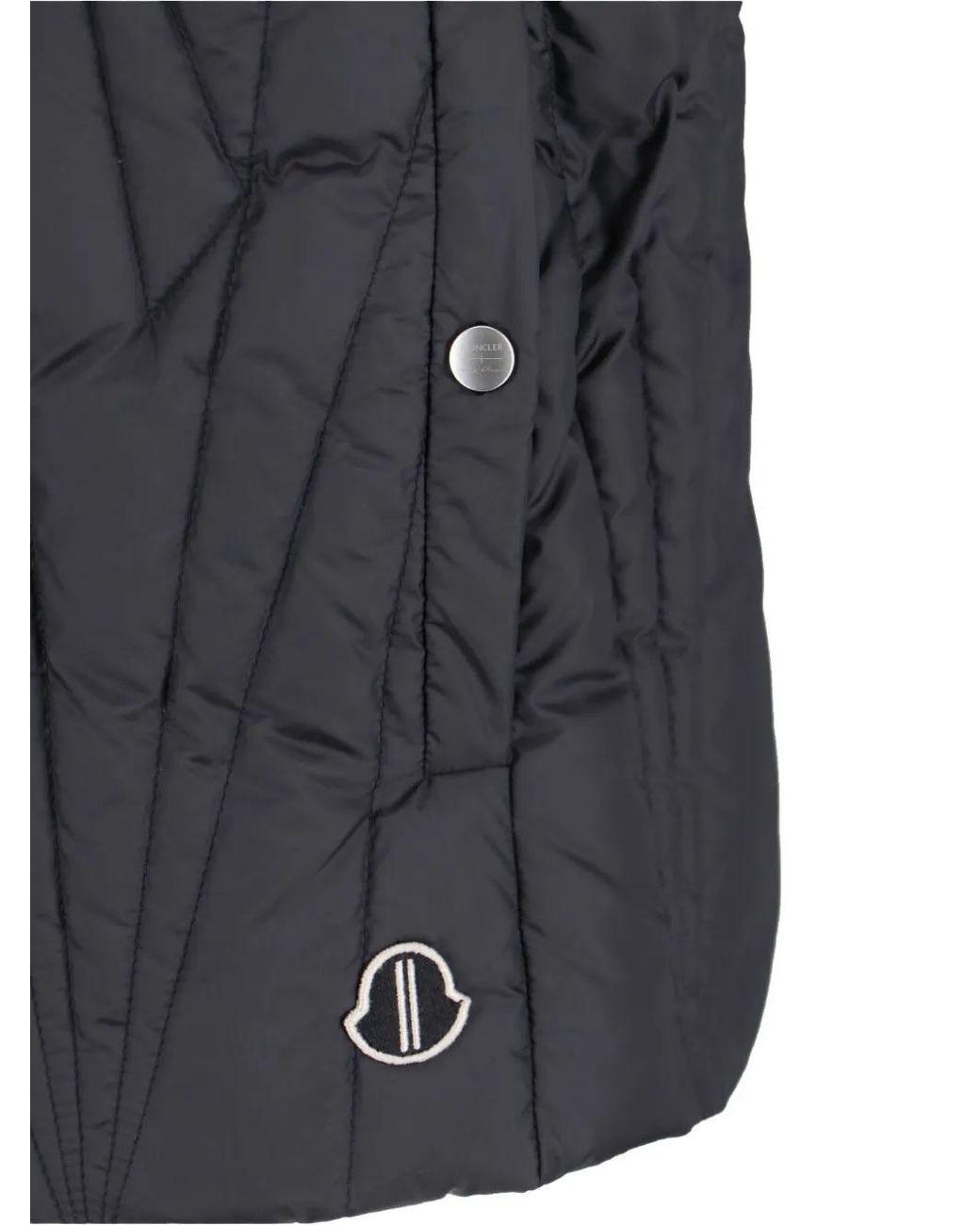 Moncler Black X Rick Owens Quilted Hooded Gilet