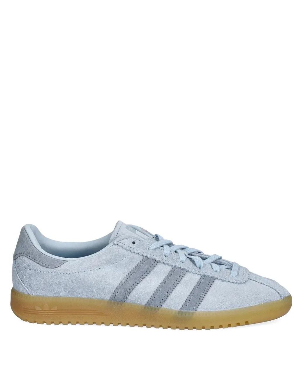 Adidas Blue Bermuda Three-Stripe Lace-Up Sneakers