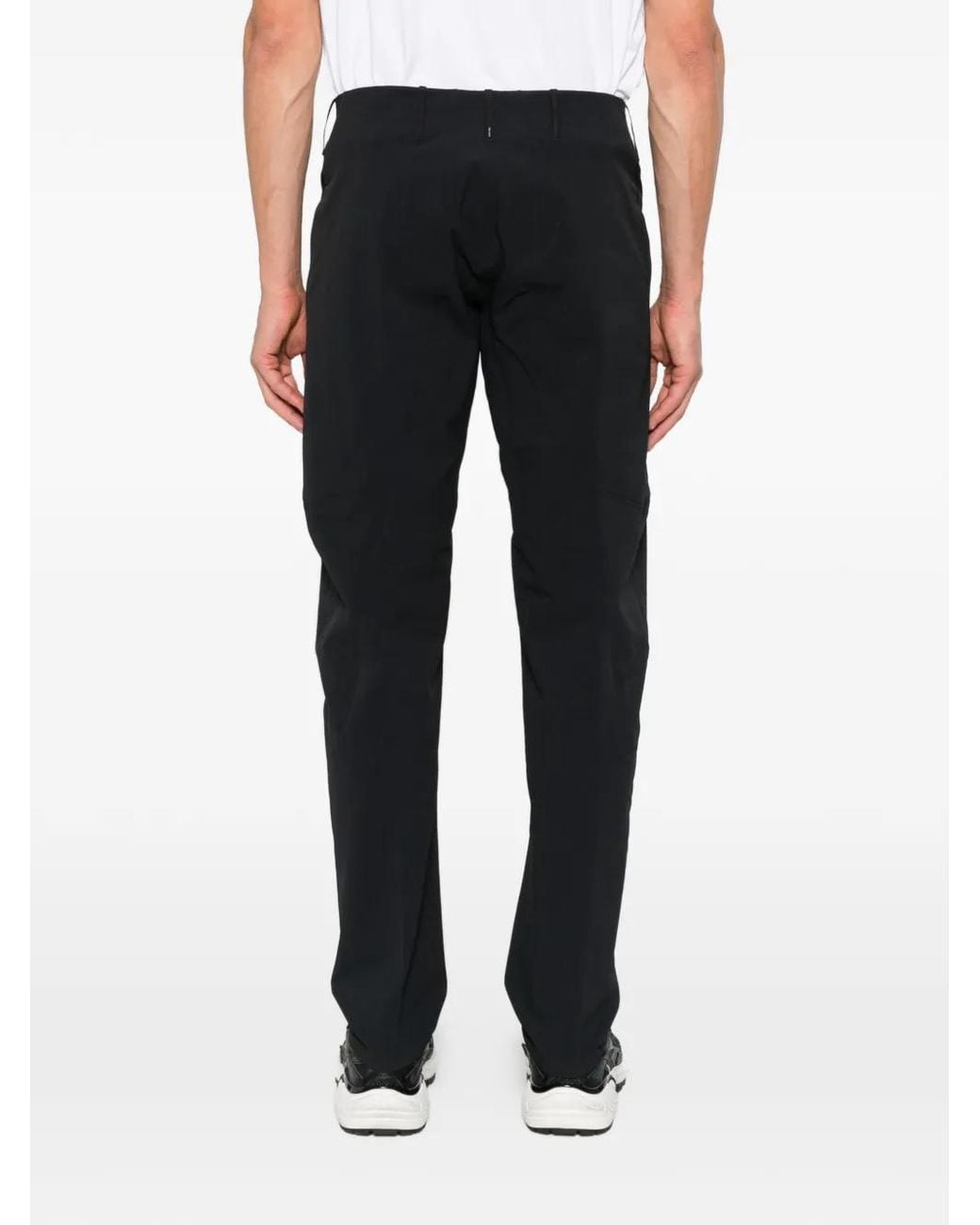 Veilance Black Belt-Loop Straight-Leg Trousers for men