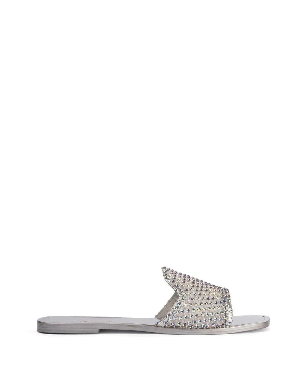 Le Silla White Gilda Embellished Sandals