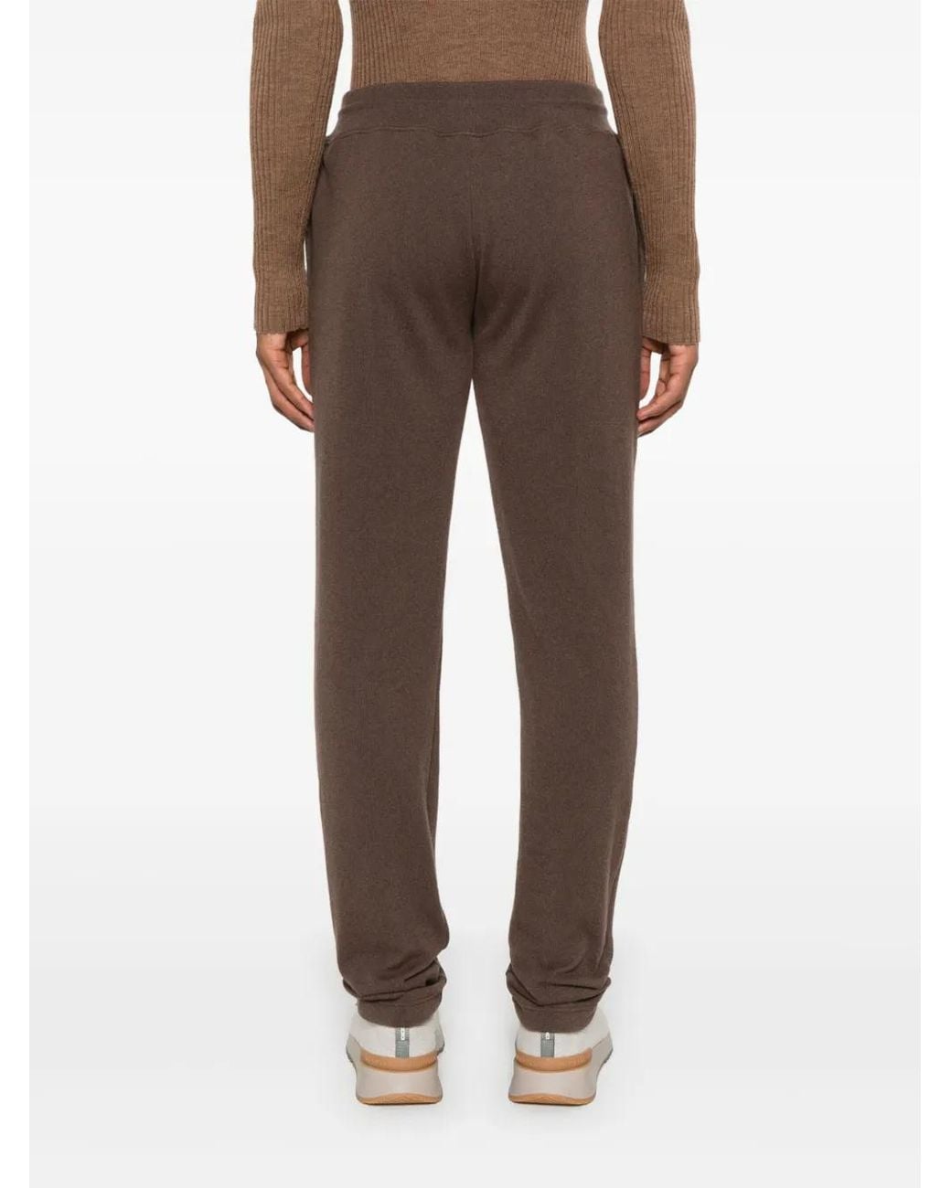 Kiton Brown Cashmere Trousers for men