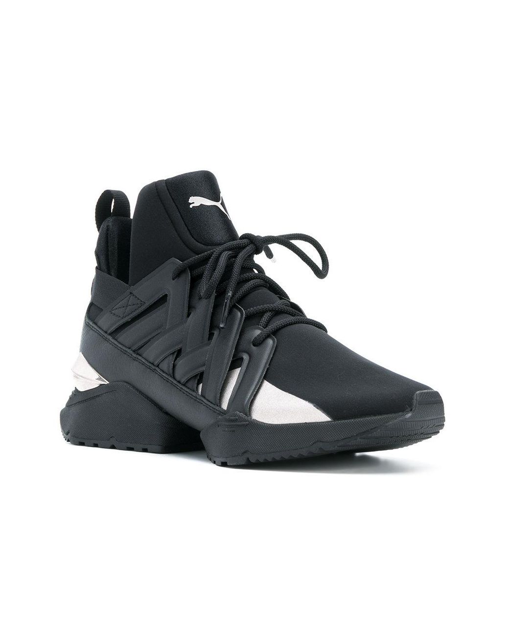 PUMA Leather Muse Echo Sneakers in Black for Men | Lyst