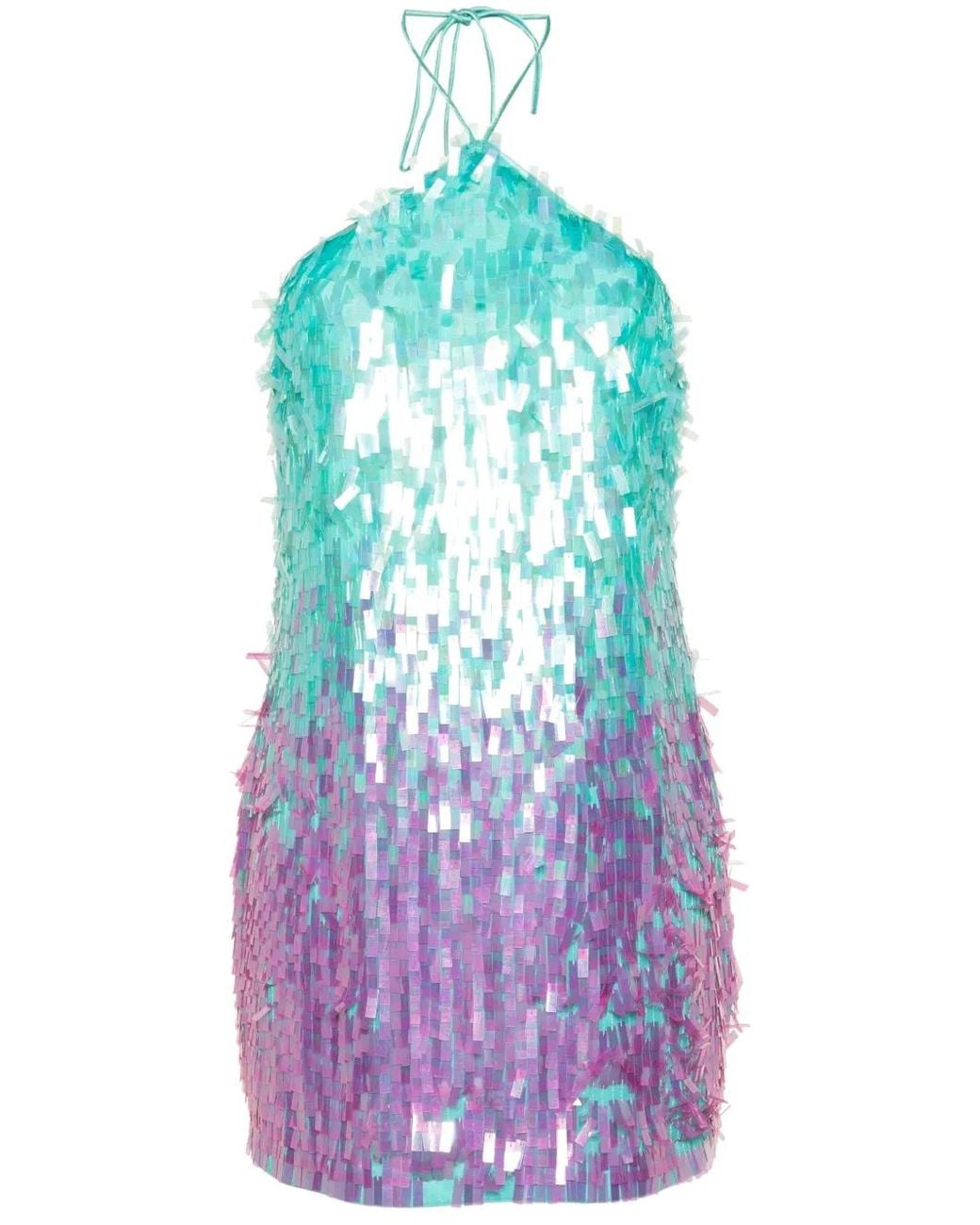 retroféte Blue Maren Mini Dress