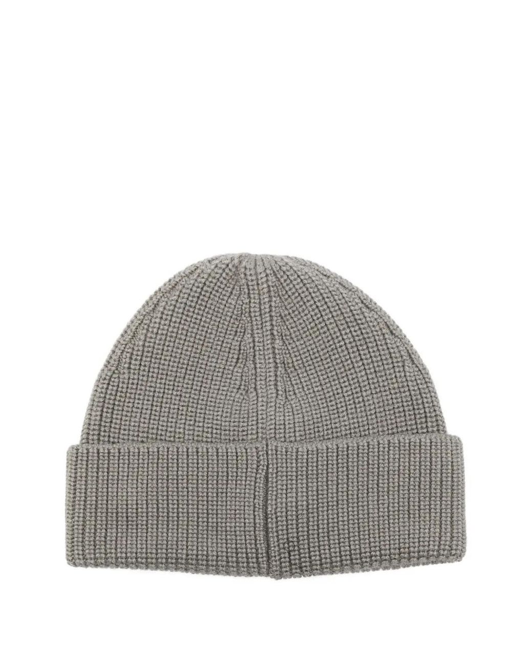 Paul & Shark Gray Ribbed Beanie for men
