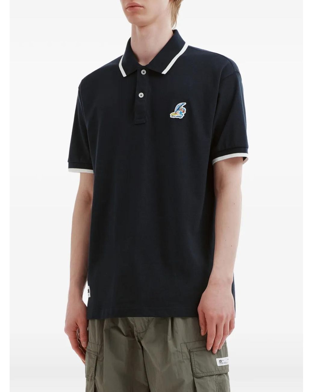 Chocoolate Blue Polo À Col Bordé for men