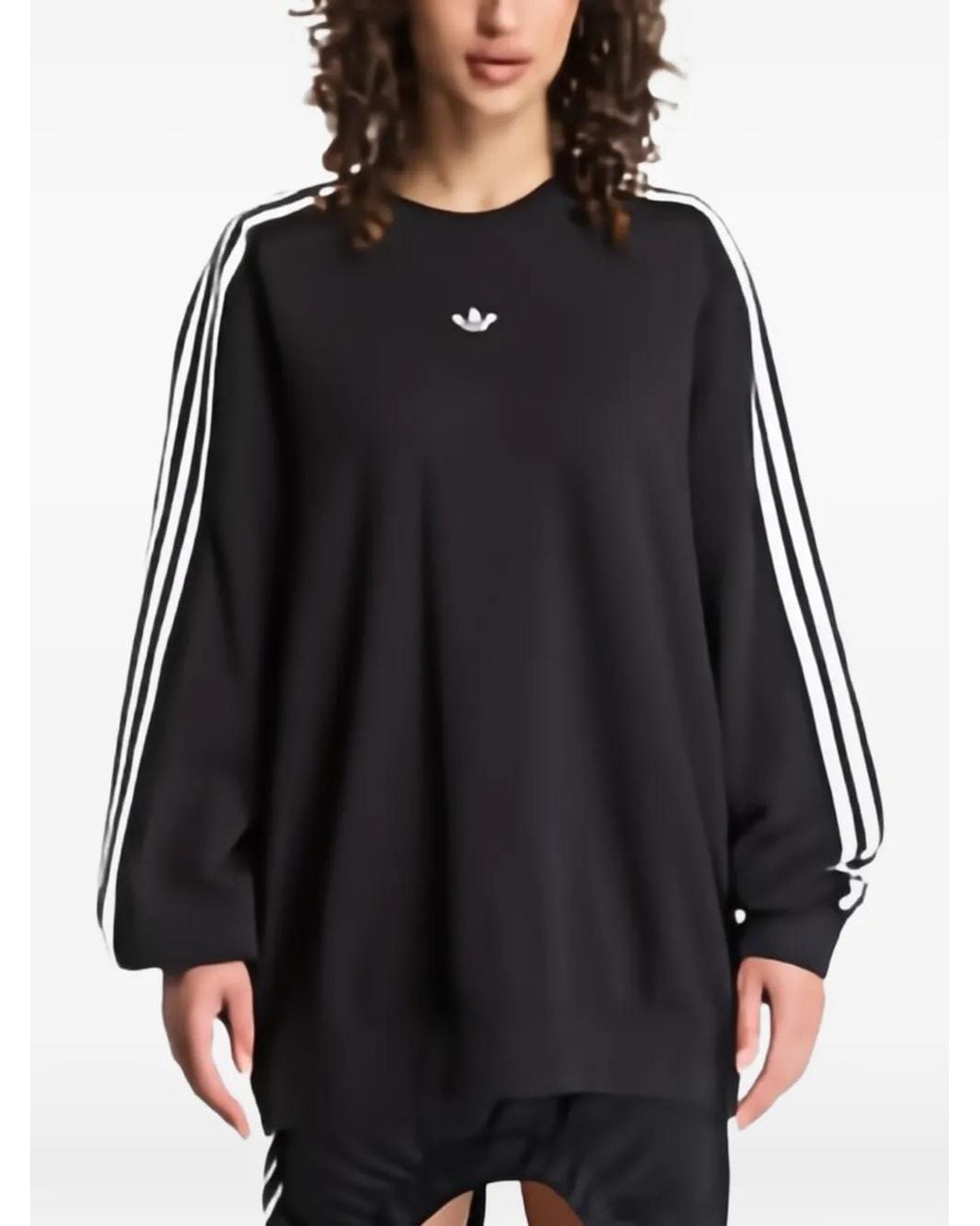 Adidas Black Lace 3-Stripes Sweatshirt