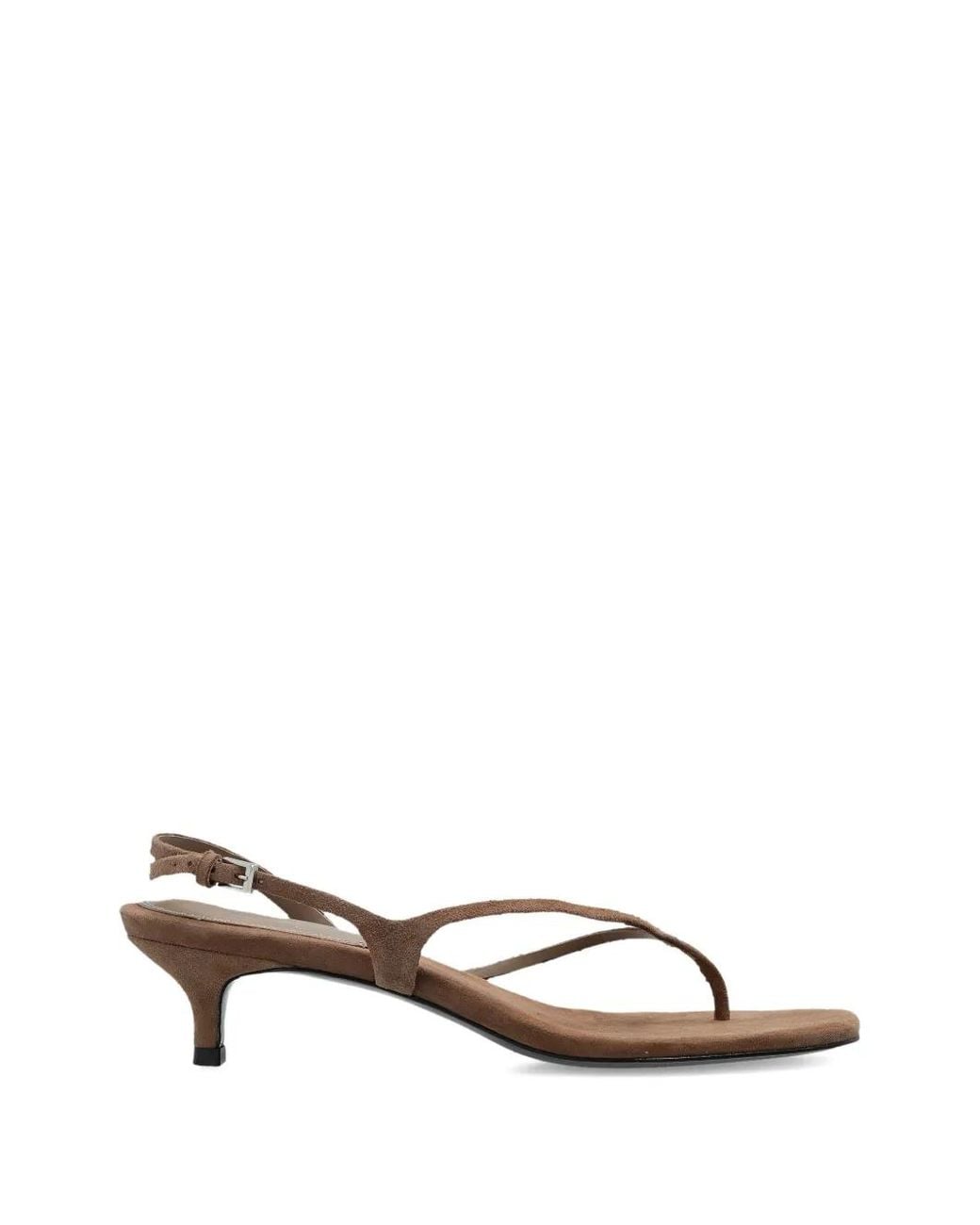 Black Suede Studio Brown Mehak Strap-Leather Sandals