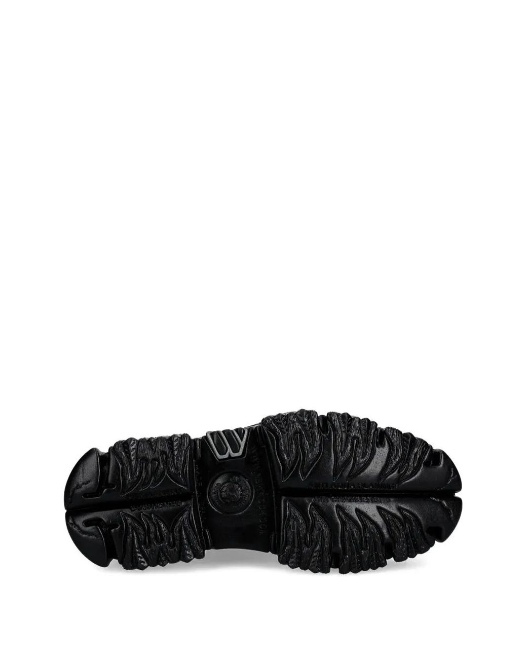 Zapatillas Con Llamas Estampadas New Rock de color Black