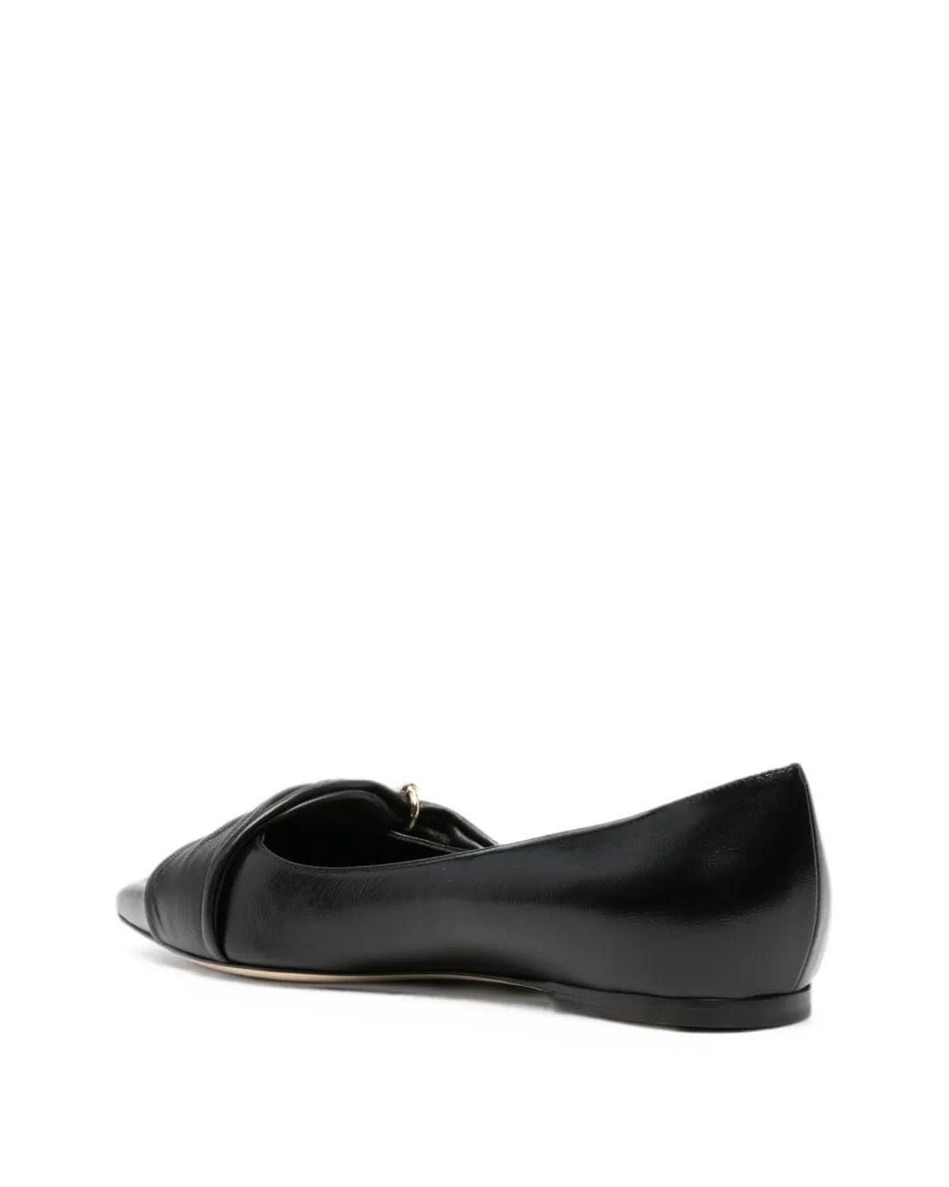 Jimmy Choo Black Rafi Flat Pumps