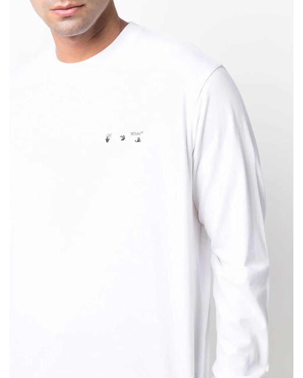 Off-White c/o Virgil Abloh White Caravaggio Paint Skate T-Shirt for men