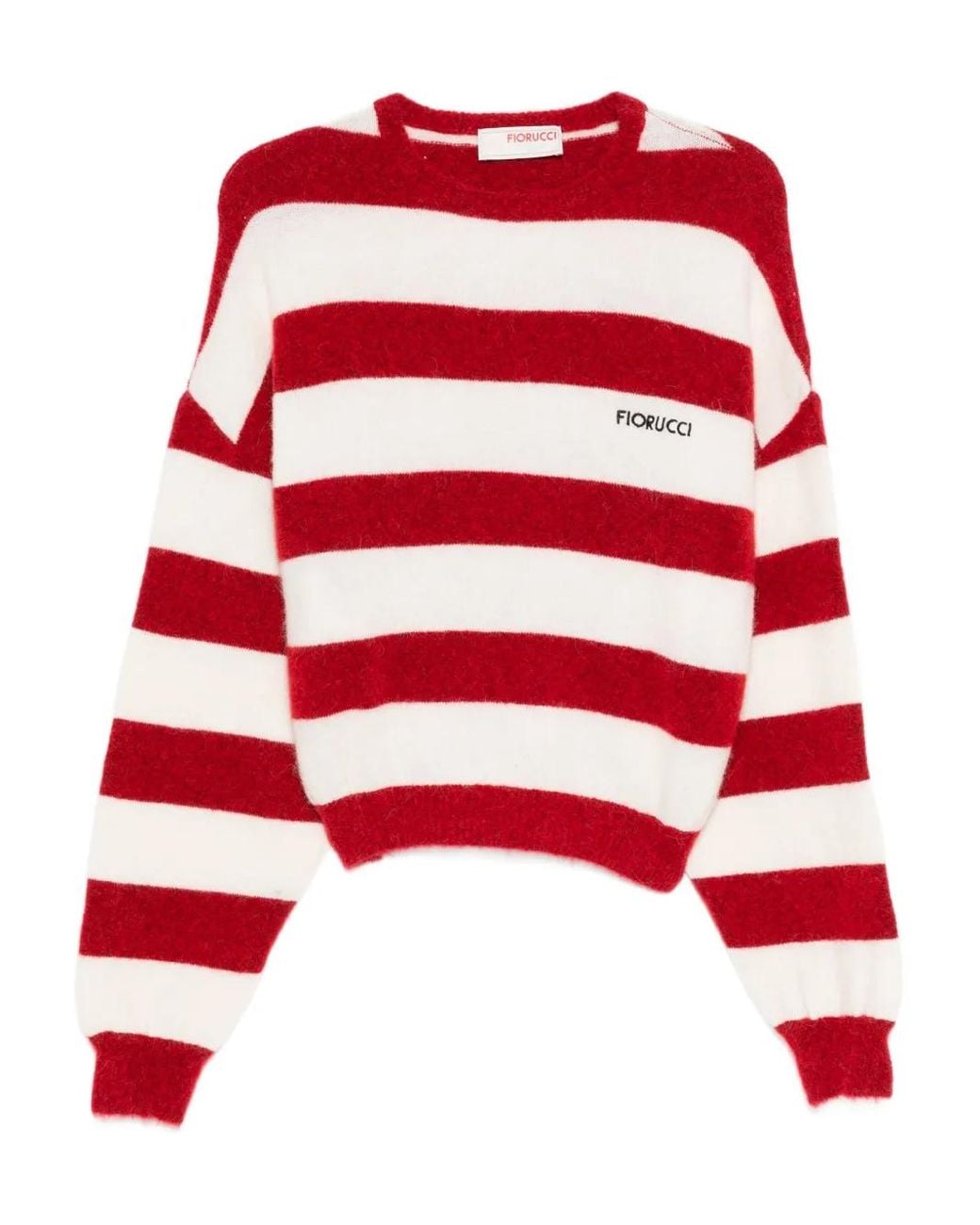 Fiorucci Red Striped Crew-Neck Jumper