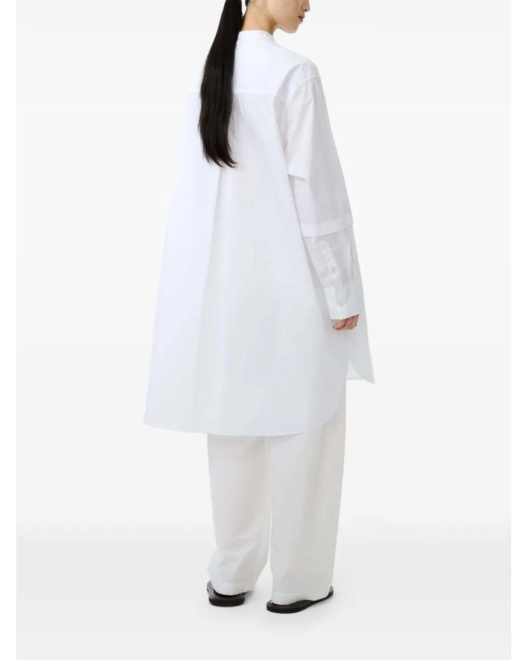 Studio Nicholson White Lalon Dress