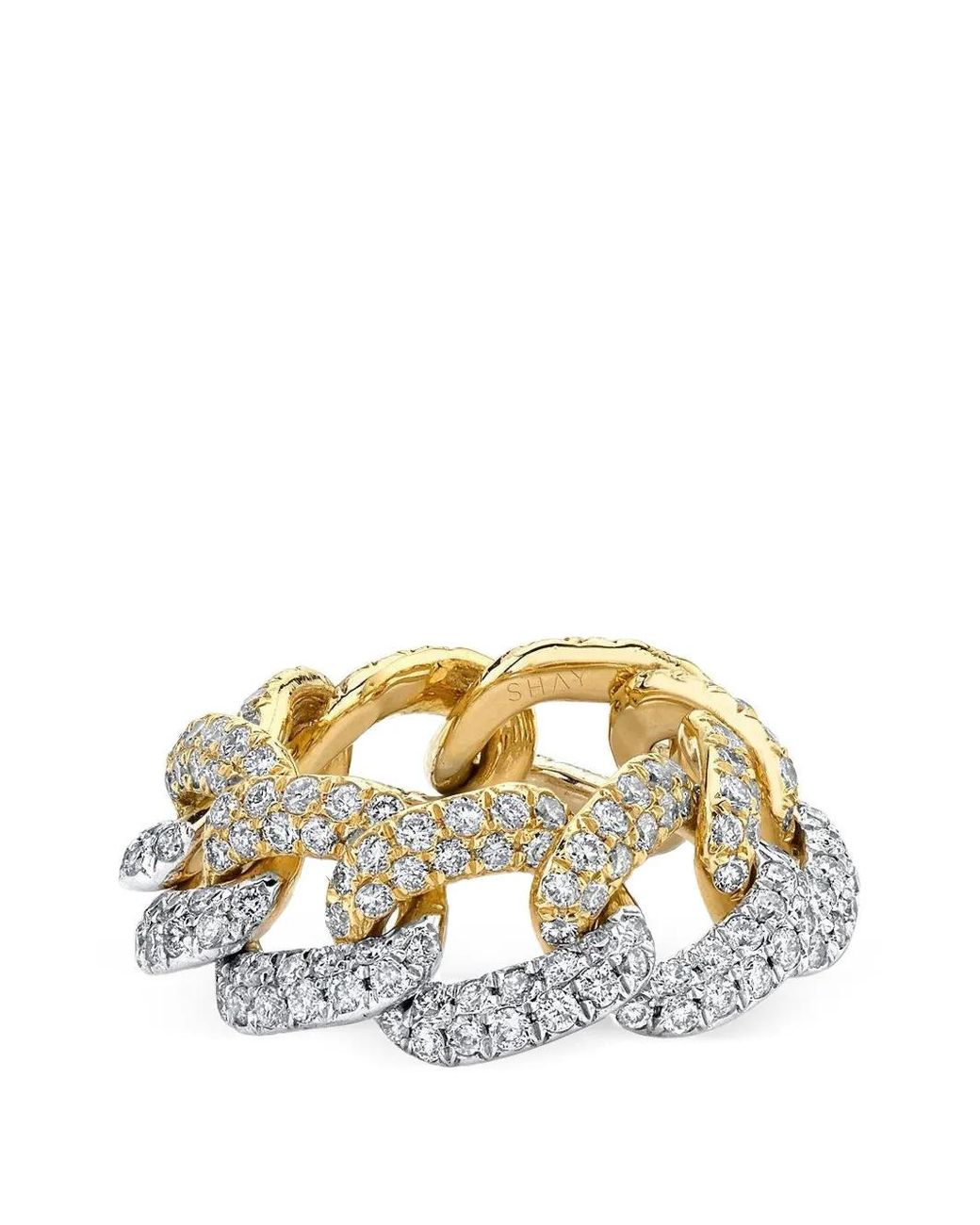 SHAY Metallic Essential Link Diamond Ring