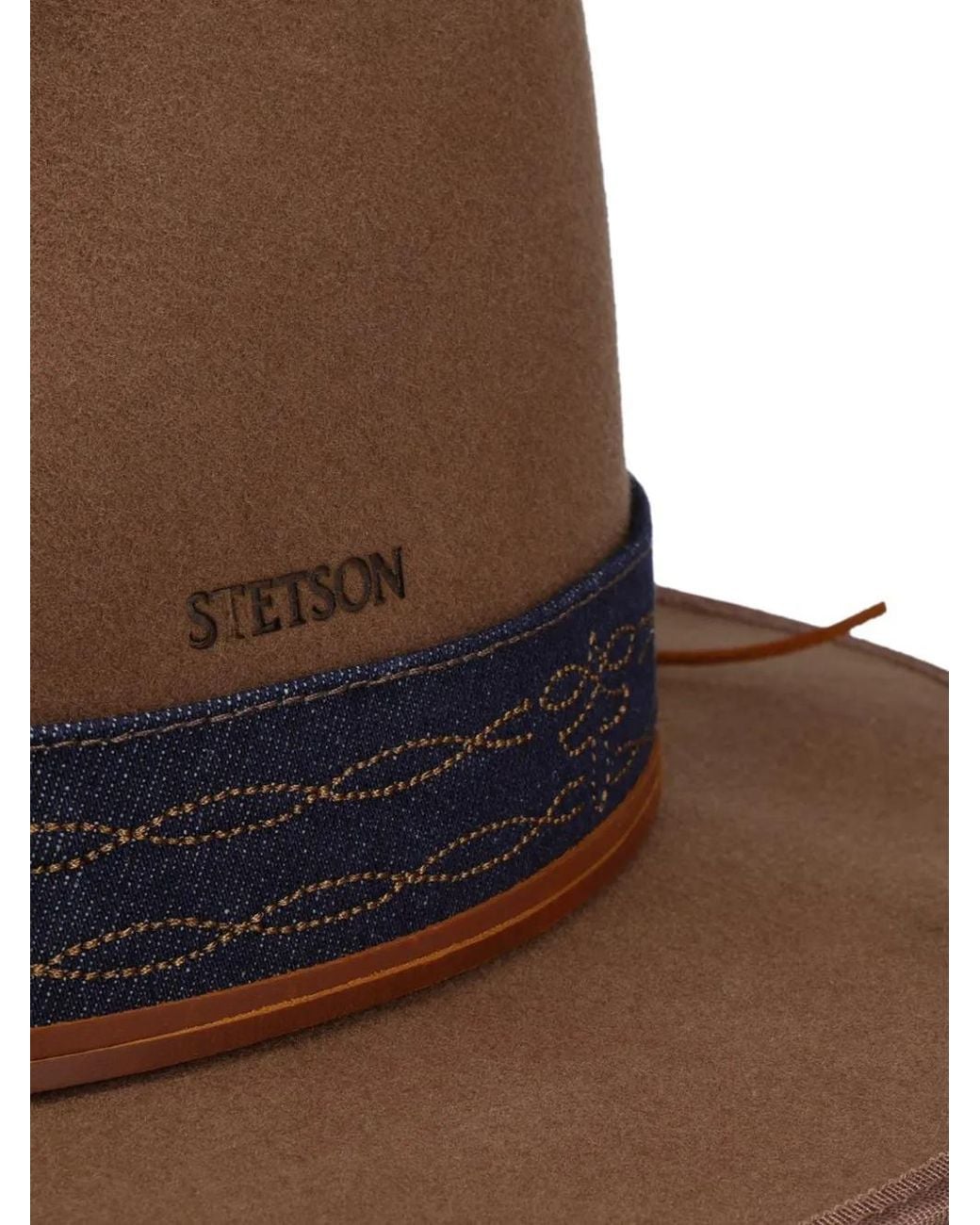Stetson Brown Wool Felt Fedora Hat