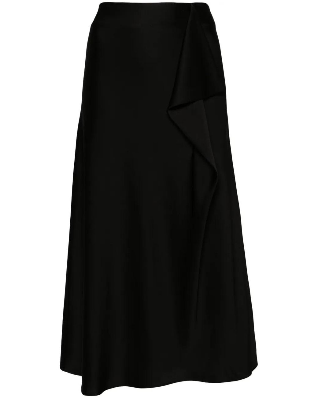 Jonathan Simkhai Black Blane Midi Skirt