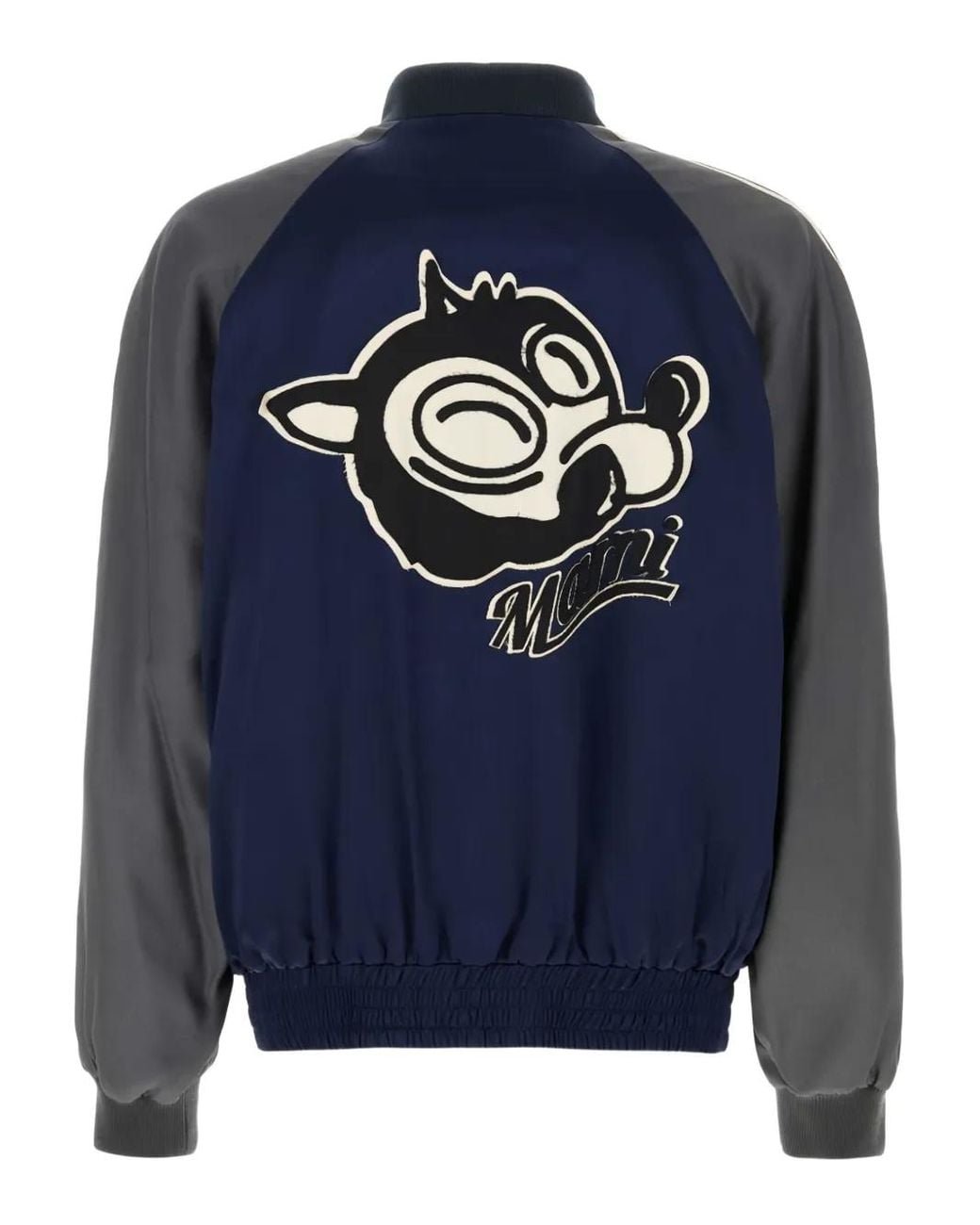 Marni Blue Satin Bomber Jacket for men