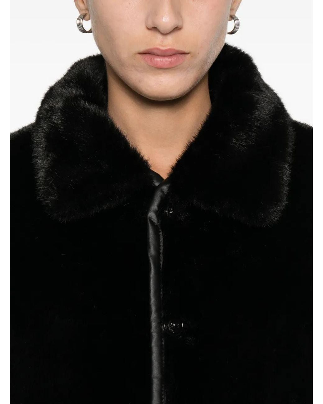 Maje Black Reversible Puffer Jacket