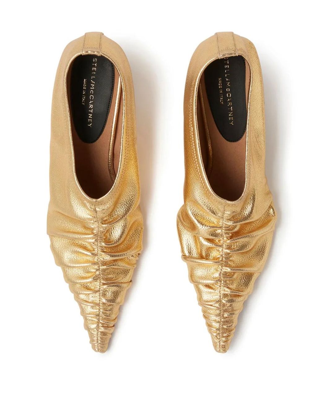 Stella McCartney Natural Elsa 40Mm Metallic-Finish Pumps