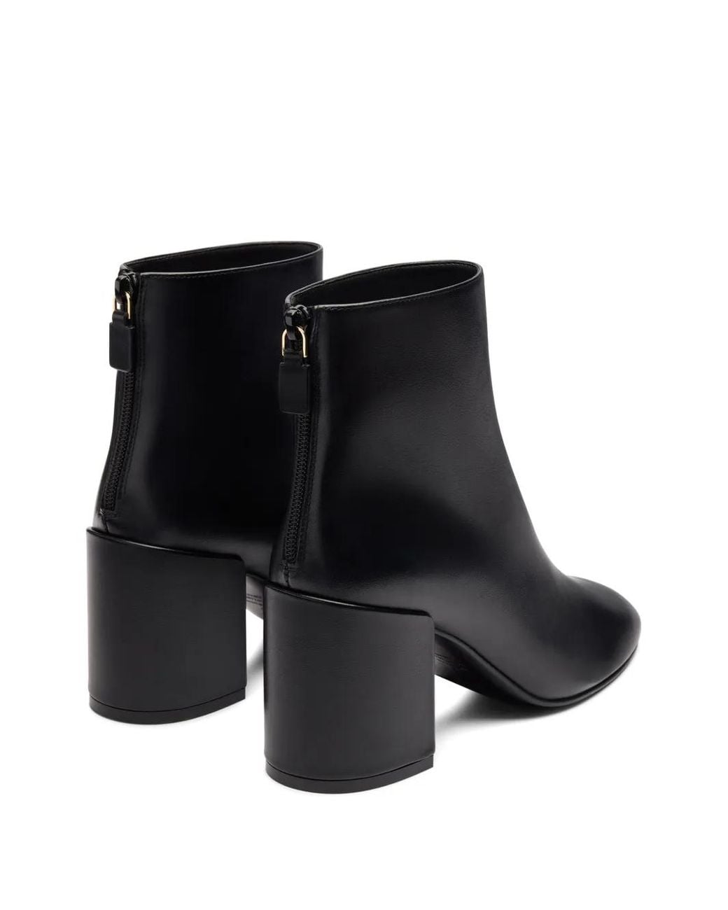 Stuart Weitzman Black Bacari Leather Ankle Boots