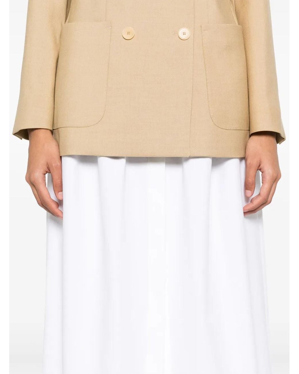 Max Mara White Alcade Skirt