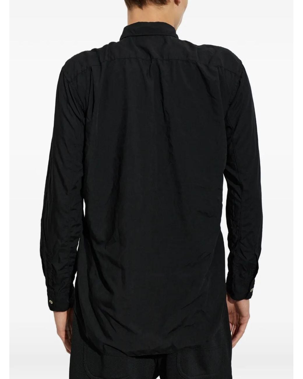 Comme des Garçons Black Zip-Fastened Pocket Shirt for men