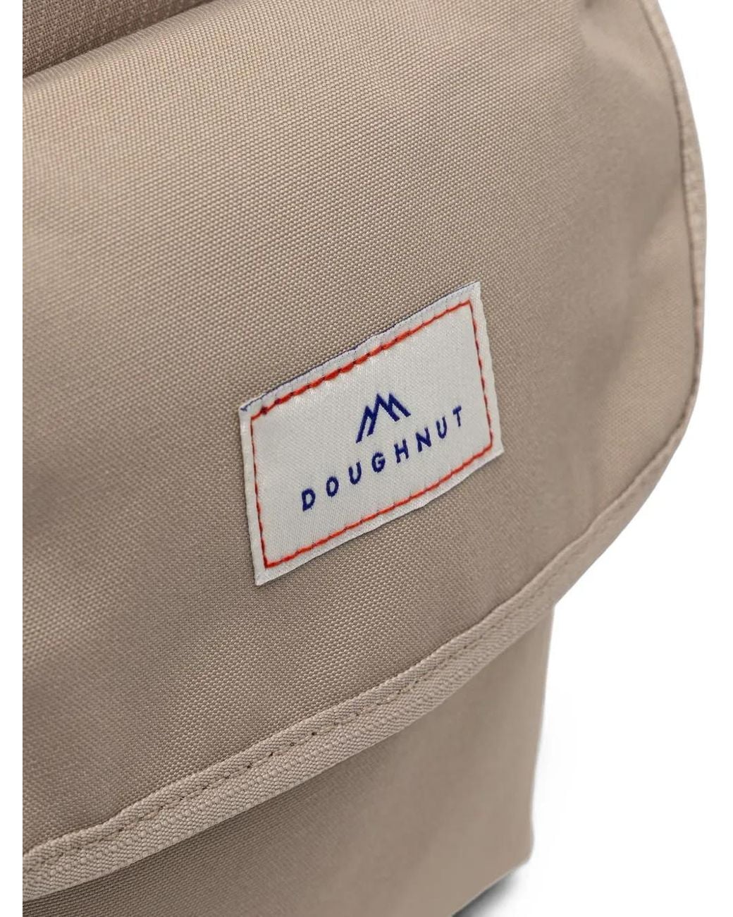 Doughnut Natural Macaroon Minorstones Logo-Patch Backpack