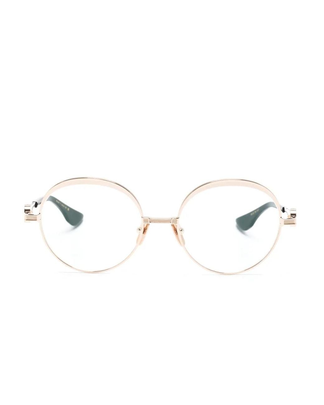 Dita Eyewear Metallic Nukou Round-Frame Glasses