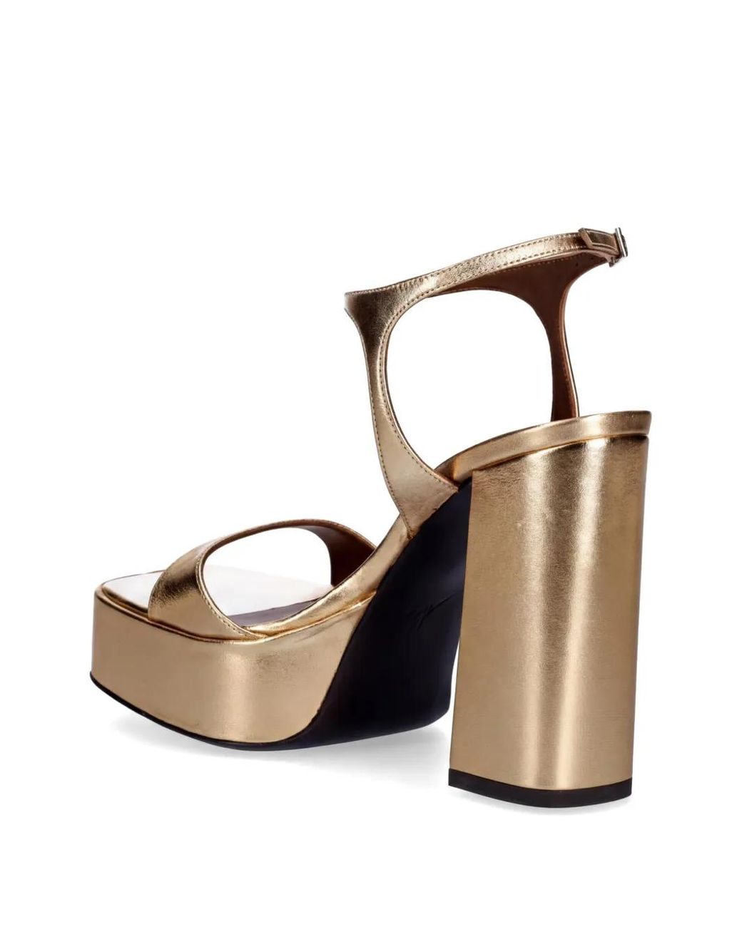 Giuseppe Zanotti Metallic Pat Platform Heeled Sandals