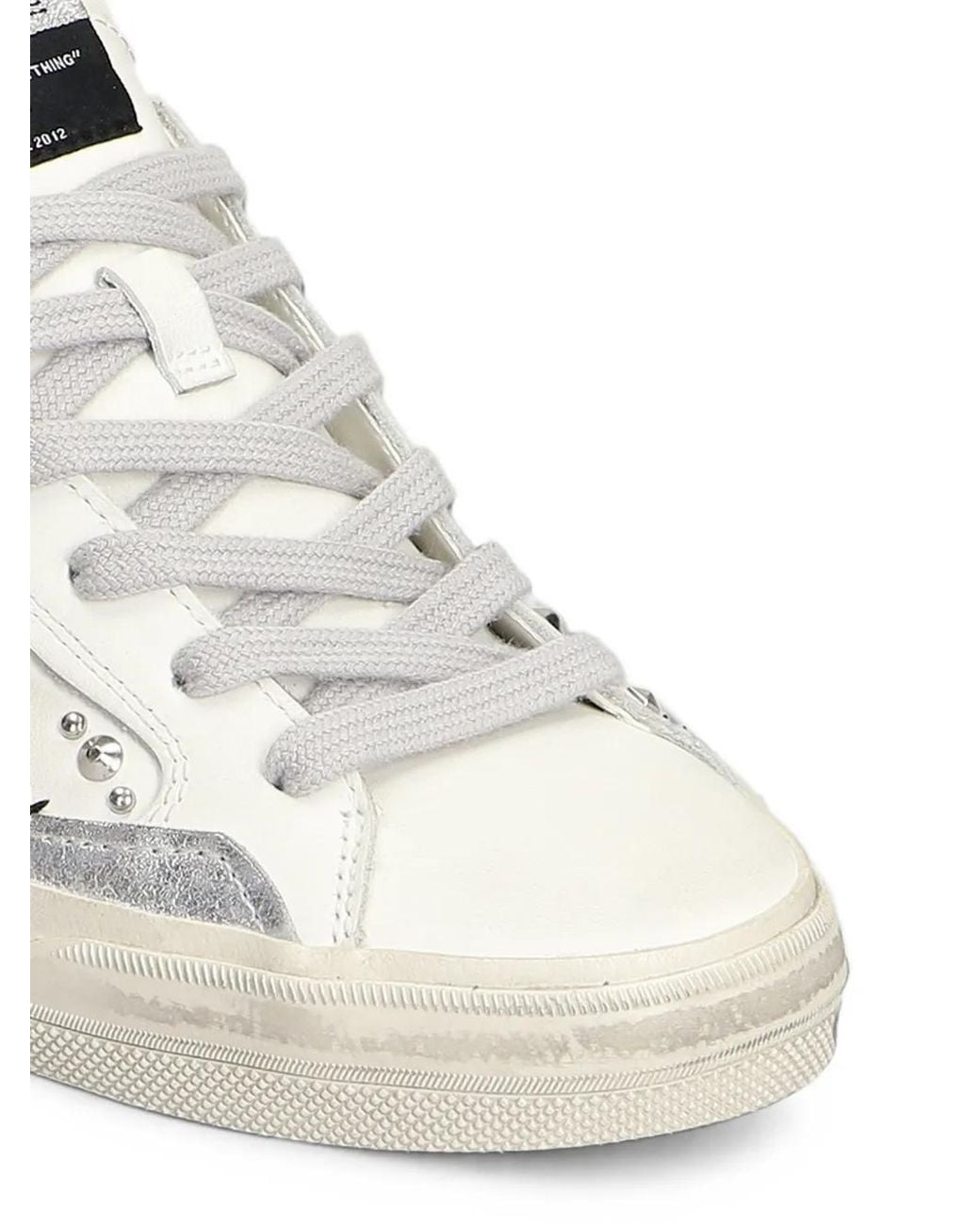 Crime London White Baskets Deconstructed À Détails De Clous