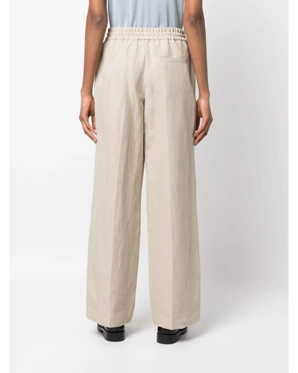 A.P.C. Natural Drawstring Straight-Leg Trousers