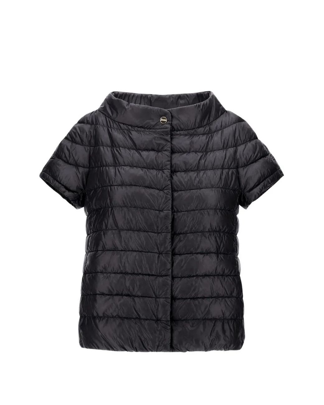 Herno Black Greta Short-Sleeve Jacket