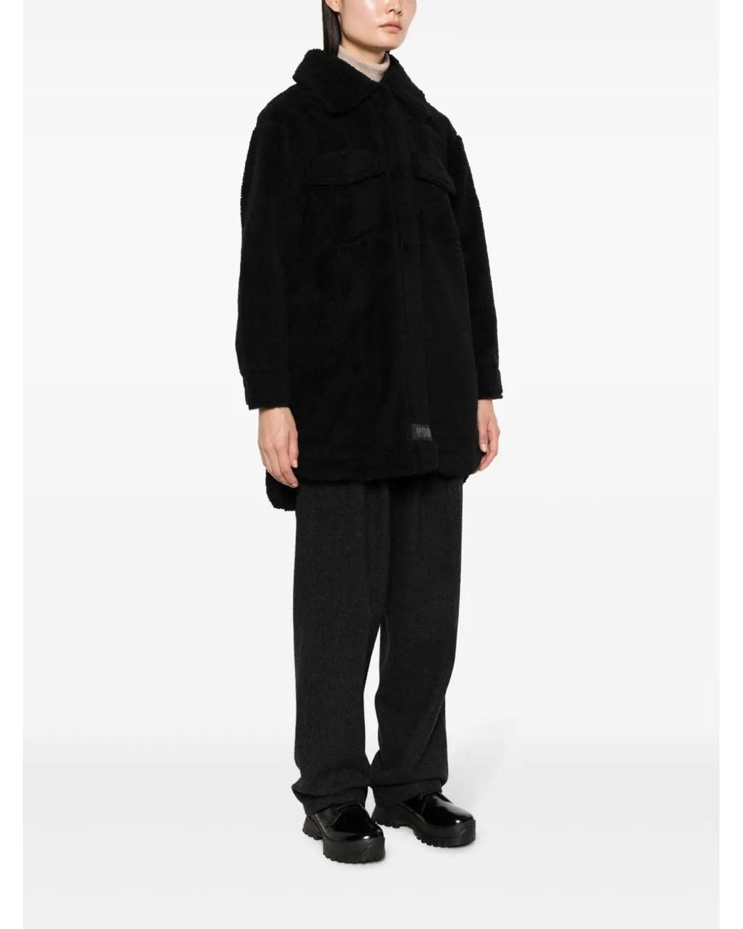 Ugg Black Frankie Fluff Shirt Jacket