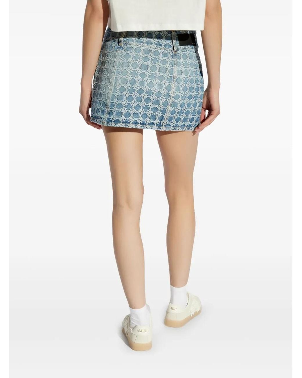 Amiri Mini-Spijkerrok in het Blue