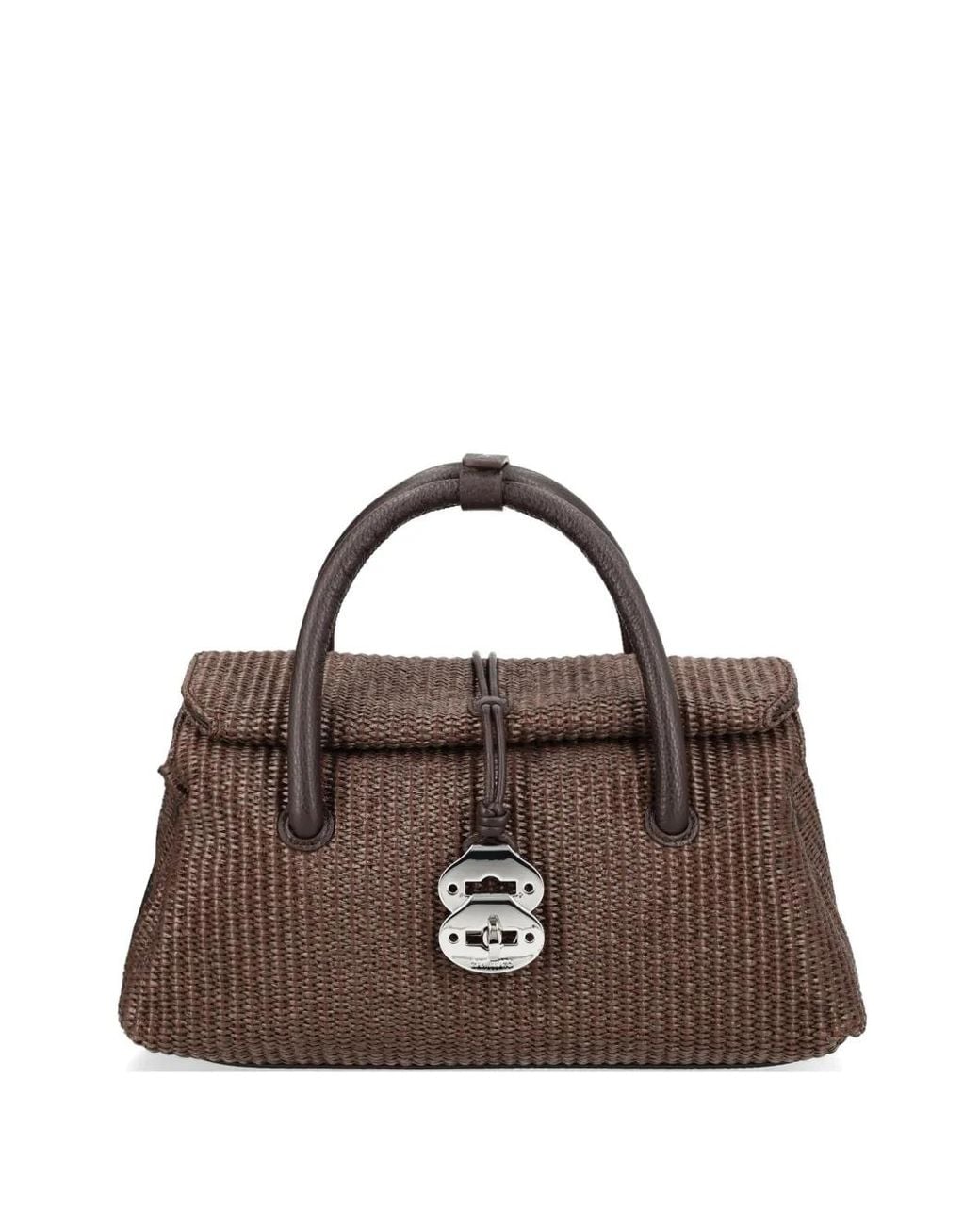 Zanellato Brown Petit Sac Cabas Dotta À Design Tressé
