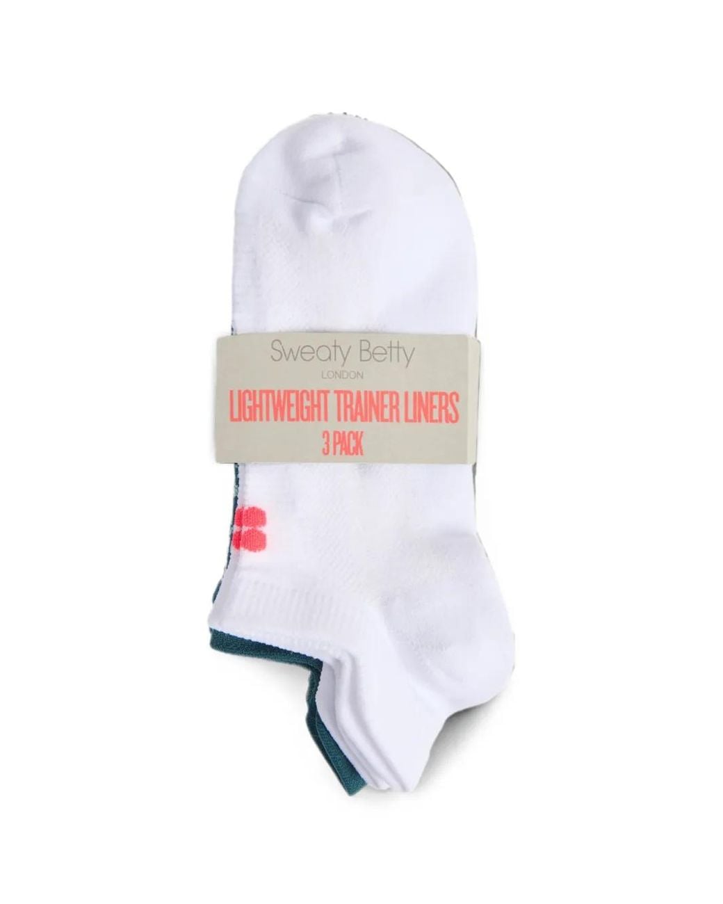 Sweaty Betty Blue Embroidered-Logo Socks (Set Of Three)