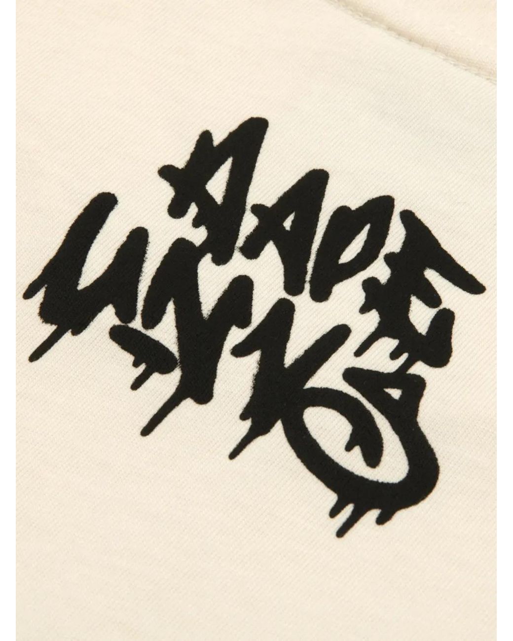 Aape By A Bathing Ape White Aapeunvs Cotton T-Shirt for men