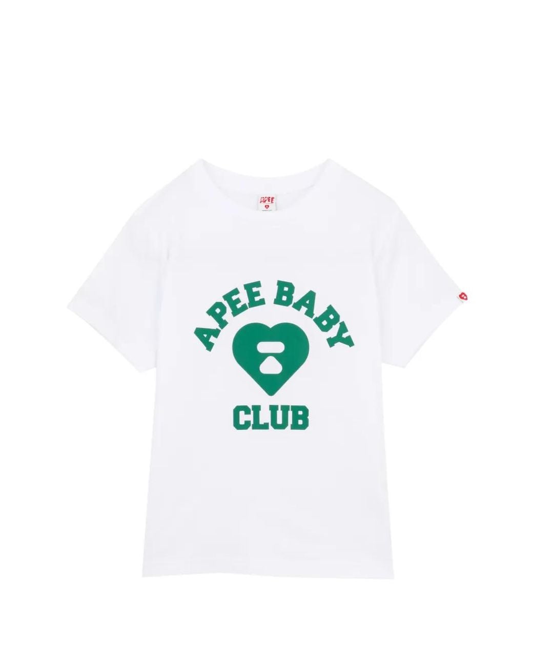 AAPE BY A BATHING AP Blue Heart Logo-Print Crew-Neck T-Shirt